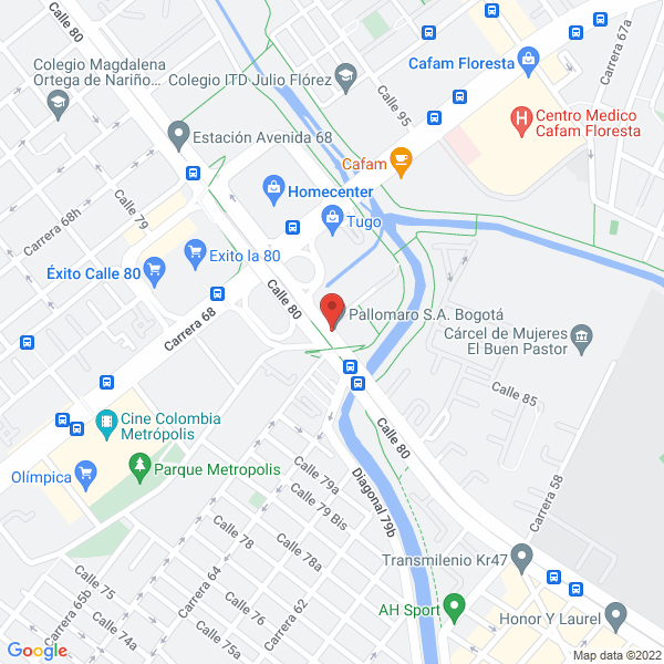 Map of Centro Colombiano De Tecnologia Ltda Cecoltec Ltda