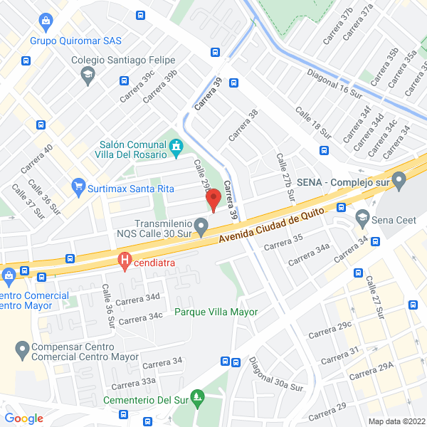 Map of El Trencito Cía. Ltda.