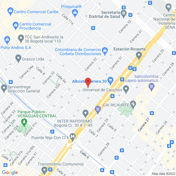 Map of Tornipartes Lincal S.A.S.