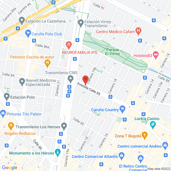 Map of Consorcio Hospitalario Cataluña