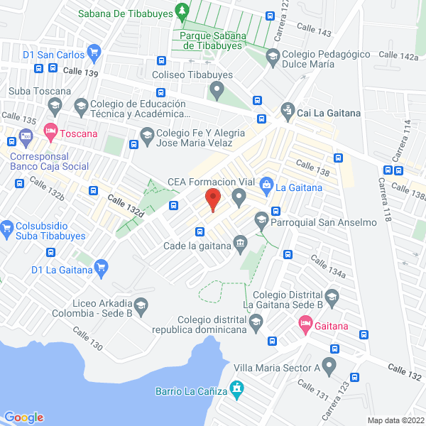 Map of Refrinco Ltda.
