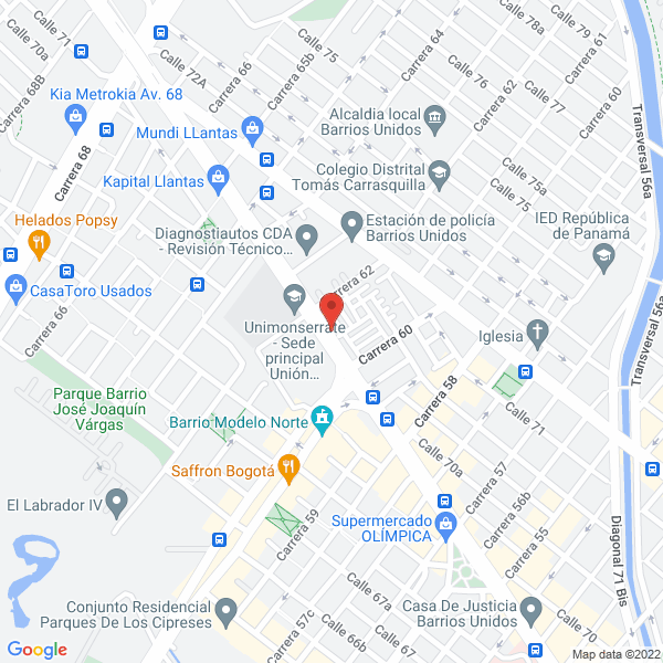 Map of Bel Air S.A.S