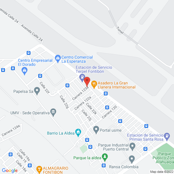 Map of Icotrans Ltda