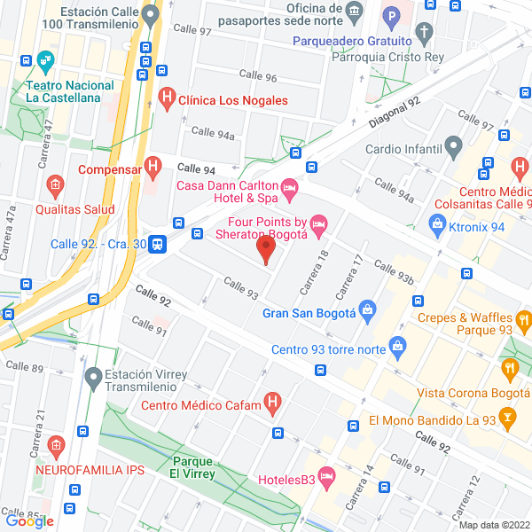 Map of Representaciones Arcos S.A.