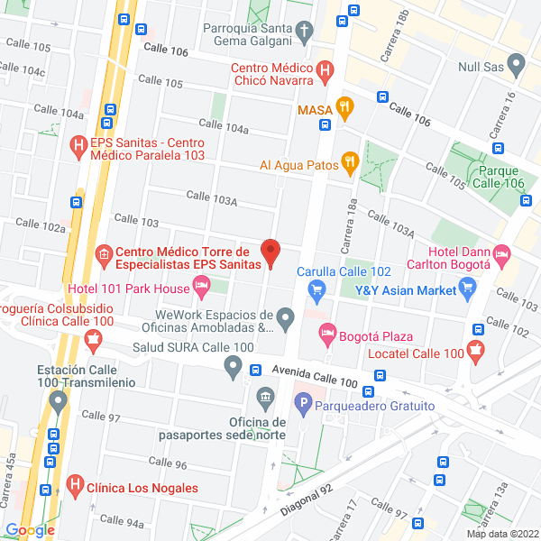 Map of Juan David Betancur Uribe Sociedad Fotografica S.A.S.