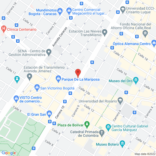 Map of Rosa Nelly González Simbaqueba