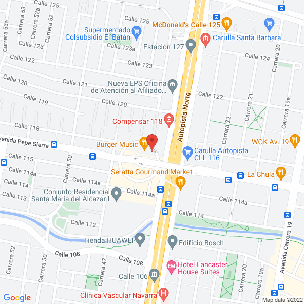 Map of Squadra Construcciones Ltda