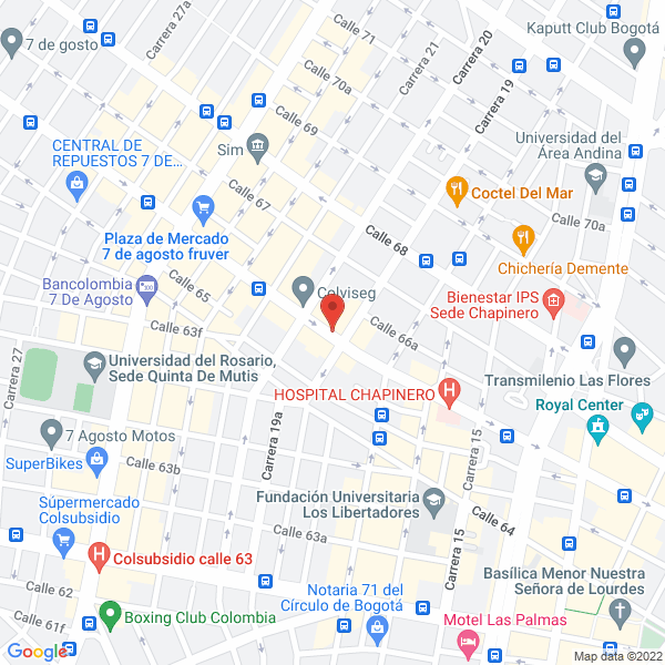 Map of Tejidos Mílan Ltda.