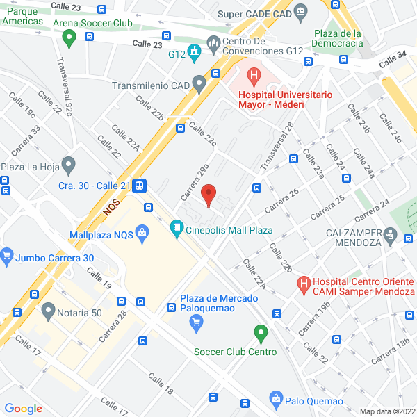 Map of Crow Investigaciones Privadas