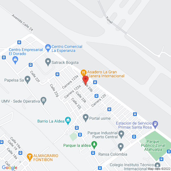 Map of Estructuras Metálicas Hcb E.U.