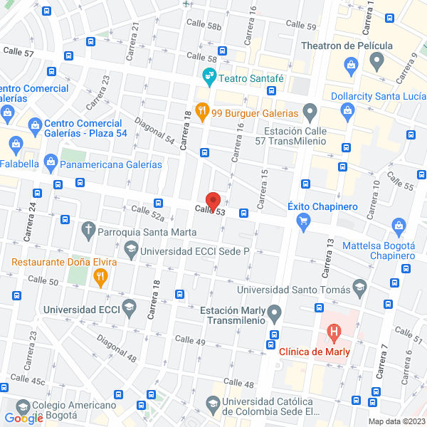 Map of Wilson Leguizamón