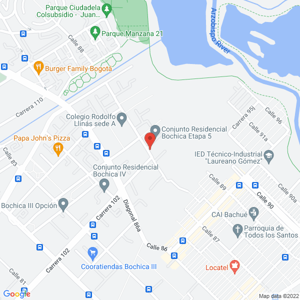 Map of Xiomara Ivonne Alvis Rodriguez