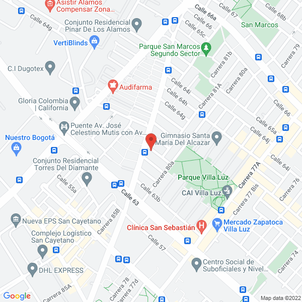 Map of Gimnasio Campestre La Sabana Ltda.