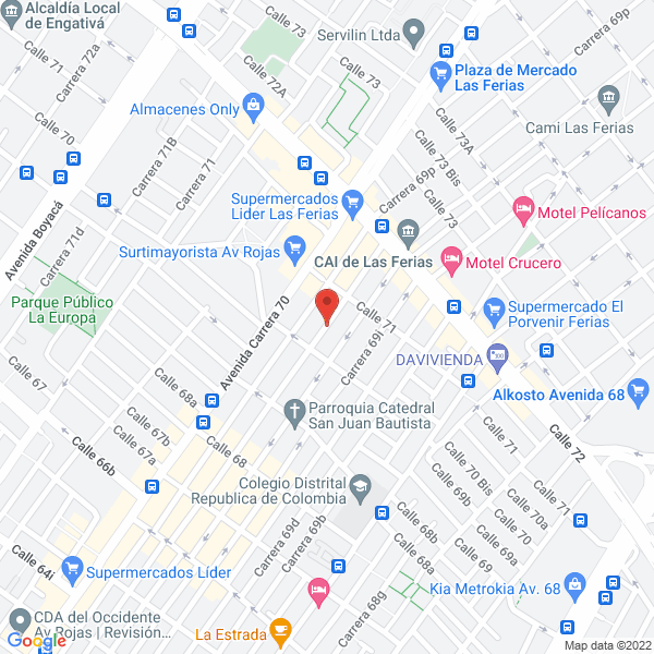 Map of Tejidos Cris Ltda.