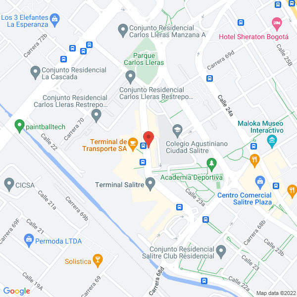 Map of C C T Compañía Colombiana De Taxis S.A.S.
