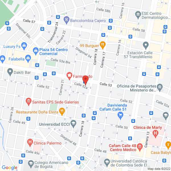 Map of Productos Y Servicios Empresariales P & Se E.U.