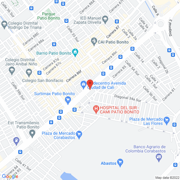 Map of Oxicali Ltda.