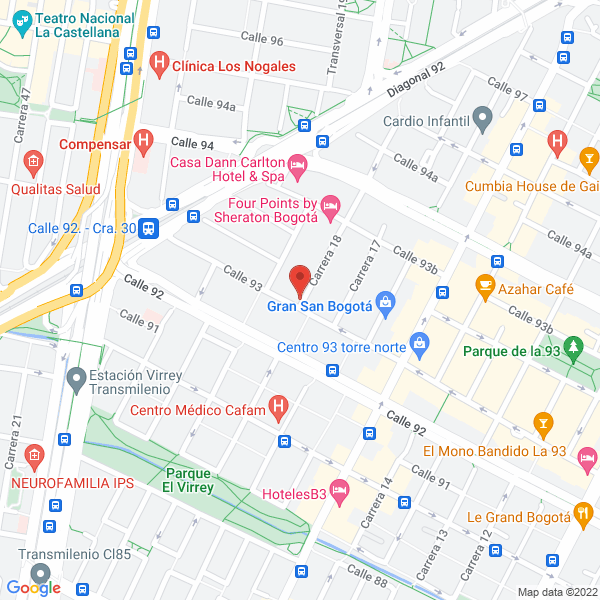 Map of Asesoria En Ubicacion Gerencial A U G E Ltda.