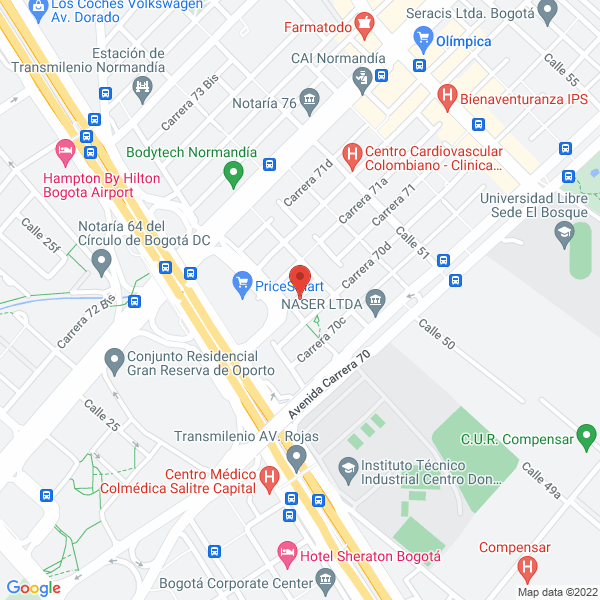 Map of Asociación Hogar De La Caridad