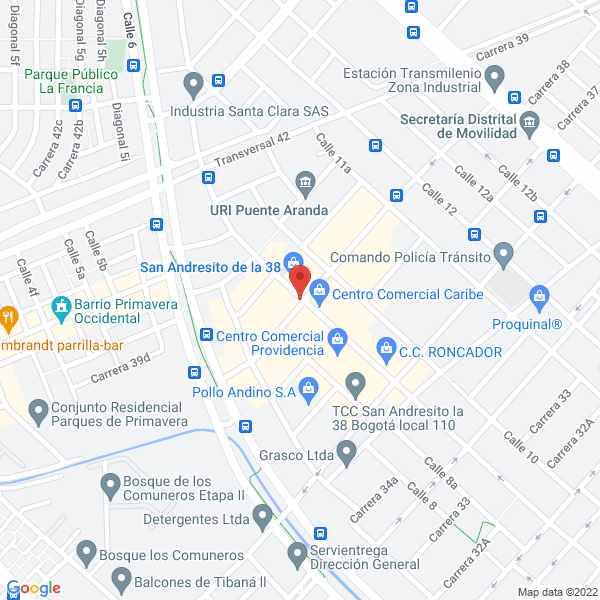 Map of Comercializadora Sarmiento Arias S.A.S.