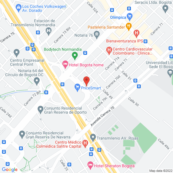 Map of Fanny Aideé Quintero Cardozo