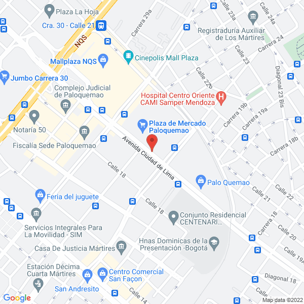 Map of Carnes Los Andes