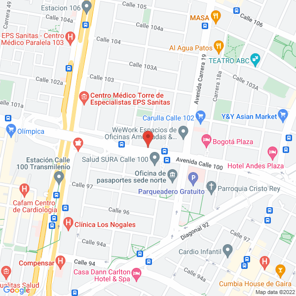 Map of Venegas Franco Asociados Ltda.