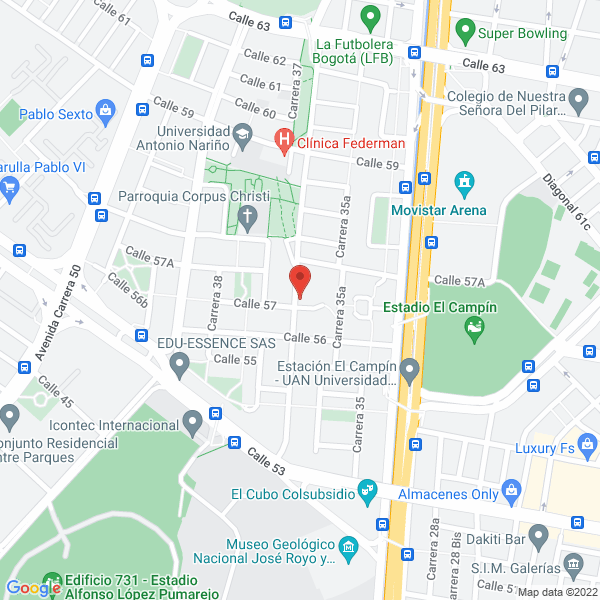 Map of Inversiones Castrillon Forero S.A.S.