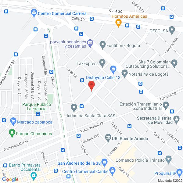 Map of Temecal S.A.