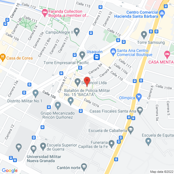 Map of Los Nominativos 7-24 Ltda. Siete24 Ltda. Y Siete24 Vigilancia Y Seguridad Ltd
