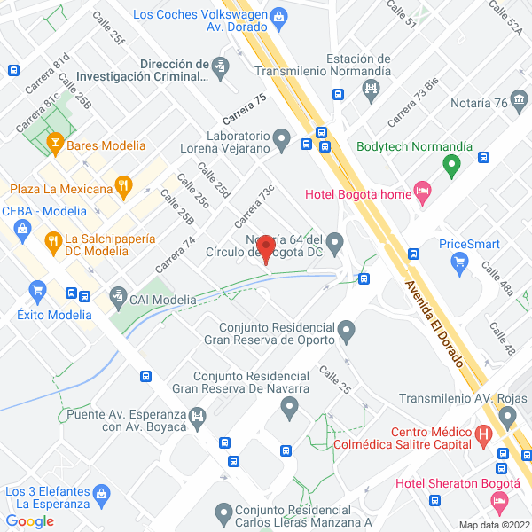 Map of Seguridad Hilton Ltda.