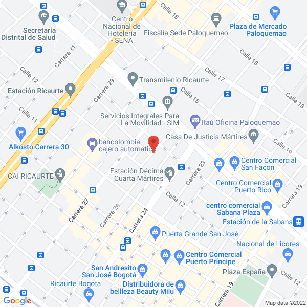 Map of Suministros Y Mecanizados Ltda