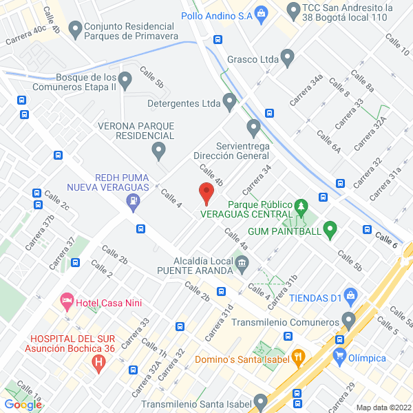 Map of Trans-Tecniliquilidos Ltda