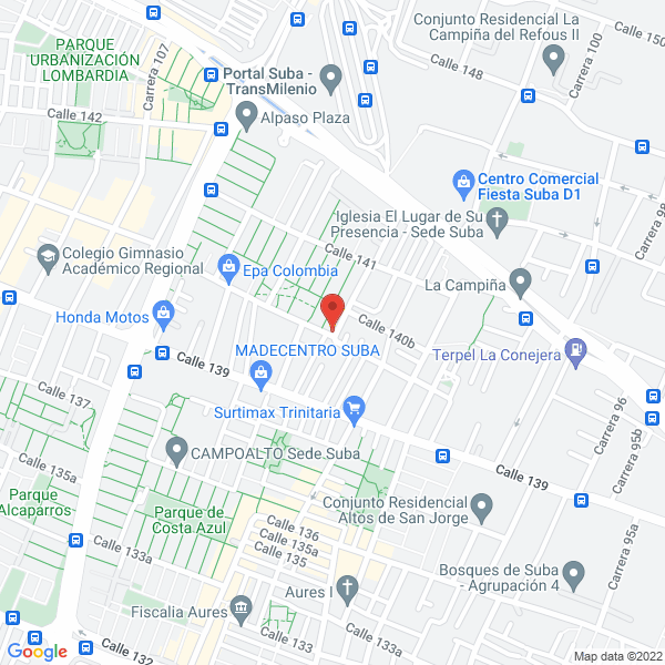 Map of Transmer Uno A Carga Y Logistica