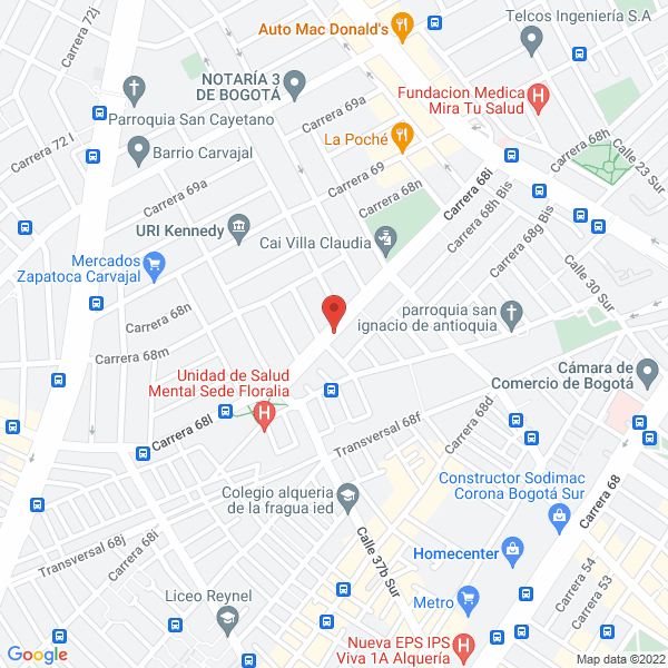 Map of Transgar Ltda.
