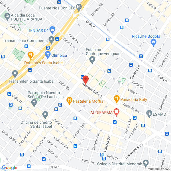 Map of Transporte Público Rey De Reyes S. En C.