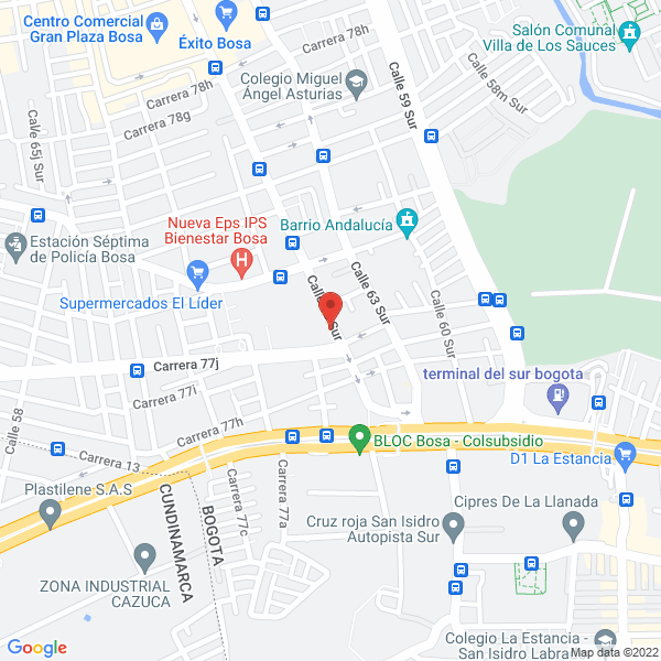 Map of Surtidor Autoindustrial