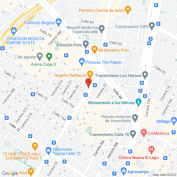 Map of Vidrio Norte