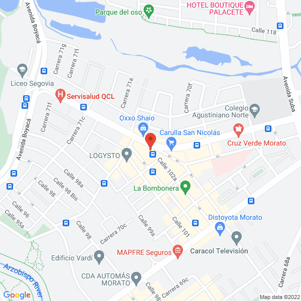 Map of Vidrios Santa Rosa
