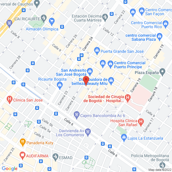 Map of Vidrios Sol