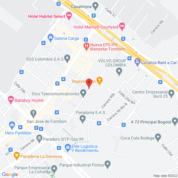 Map of Vora S.A.S.