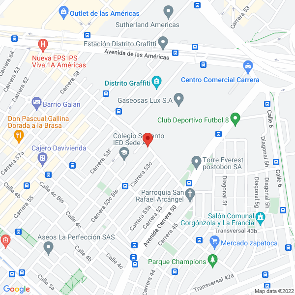 Map of Vía Seguros