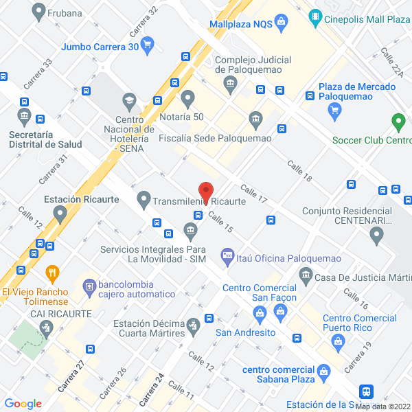 Map of Viajes Del Comercio Ltda.