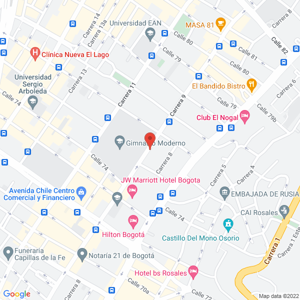 Map of Zambrano Sanín Y Cía. S.C.A.