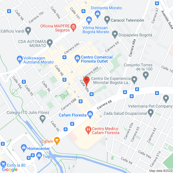 Map of Vimeco Ingenieros S.A.S.