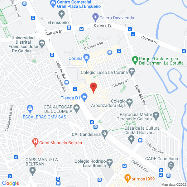 Map of Tienda Naturista Rajasthan