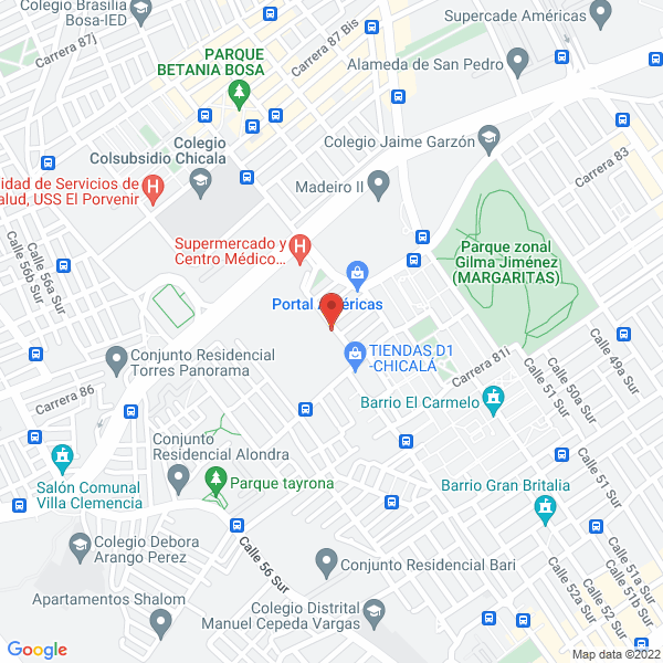 Map of Tobias Tierradentro Carvajal