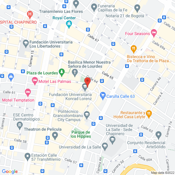Map of Teatro Experimental La Mama