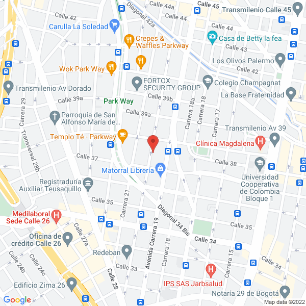 Map of La Casa Del Teatro