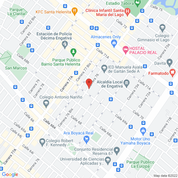 Map of Teca Muebles Y Acabados S.A.S.